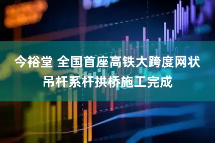 今裕堂 全国首座高铁大跨度网状吊杆系杆拱桥施工完成