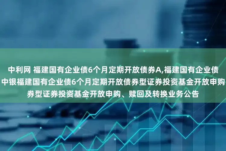 中利网 福建国有企业债6个月定期开放债券A,福建国有企业债6个月定期开放债券C: 中银福建国有企业债6个月定期开放债券型证券投资基金开放申购、赎回及转换业务公告