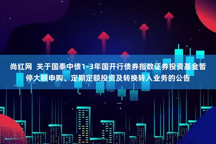 尚红网  关于国泰中债1-3年国开行债券指数证券投资基金暂停大额申购、定期定额投资及转换转入业务的公告