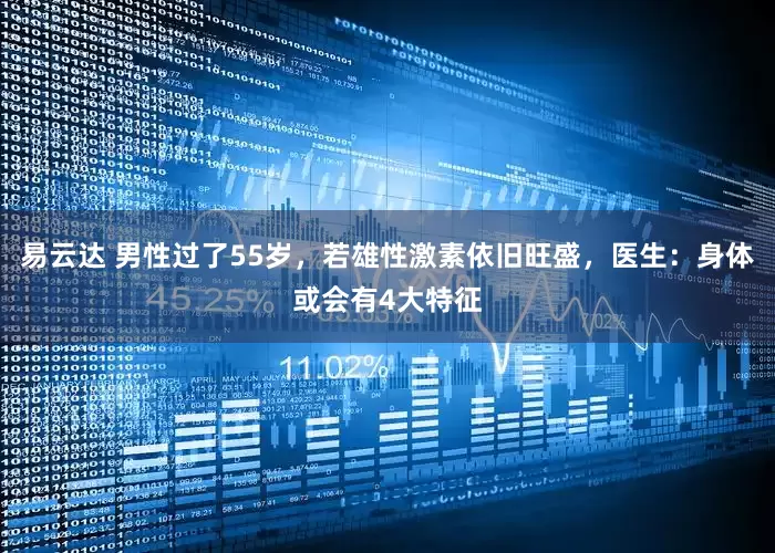 易云达 男性过了55岁，若雄性激素依旧旺盛，医生：身体或会有4大特征